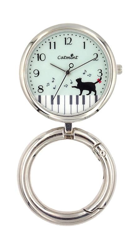 Следуйте за карабином Часы кошачья мята Пианино Кот BL H03825A-0 синий