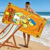 Name Custom Simpsons Family Print Beach Towel, Large Soft Quick Dry Towel for Beach Camping Swimming
