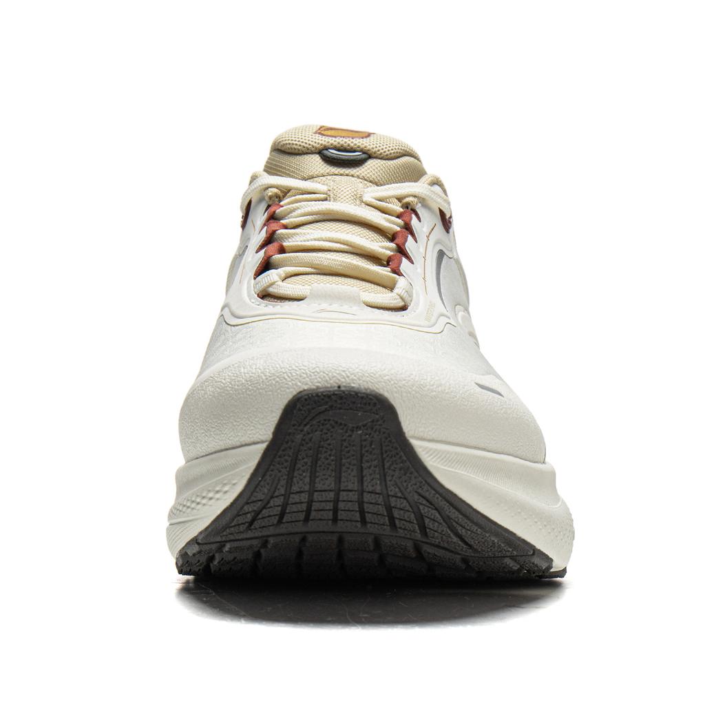 Li Ning SOFT PLUS 2 Cushioning Slip Resistant Abrasion Resistant Height Increasing Low Top Casual Shoes Men's Ecru AGLW013-1