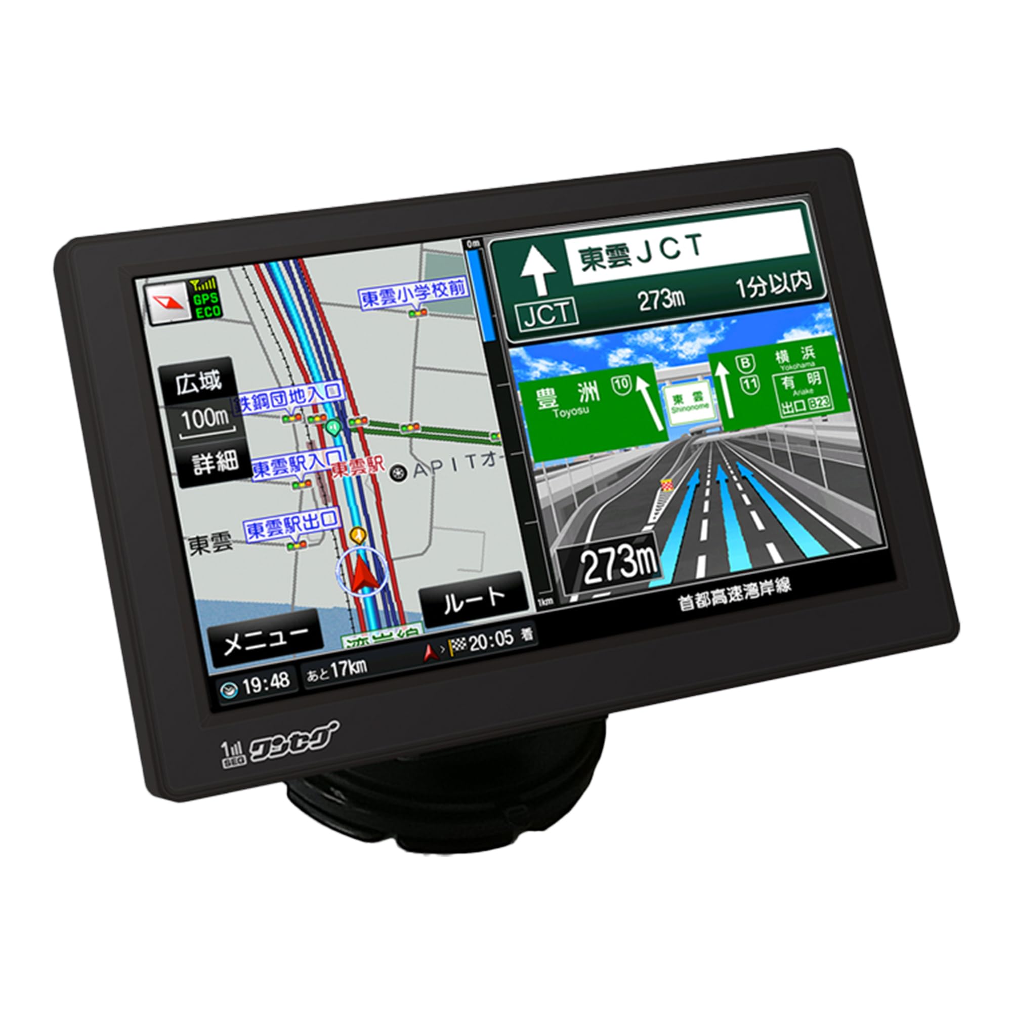 

Tokyo Deco Car Navigation System, 2024, 7 Inch, One-Seg Reception, Touch Panel Type, (Equipped 7 inch [Zenrin map equipped] чорний