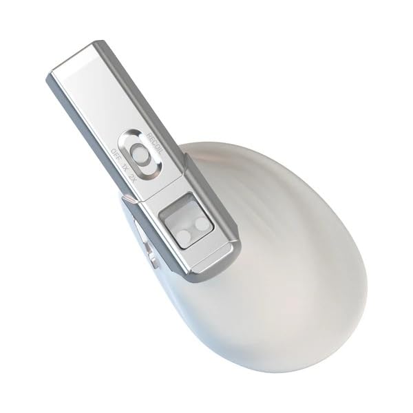 Ragnok ErgoStrike7 FPS Gaming Mouse (White) Realistic Recoil, DPI Switching, USB Wired, Ergonomic Design Professional Aiming Enhancement,