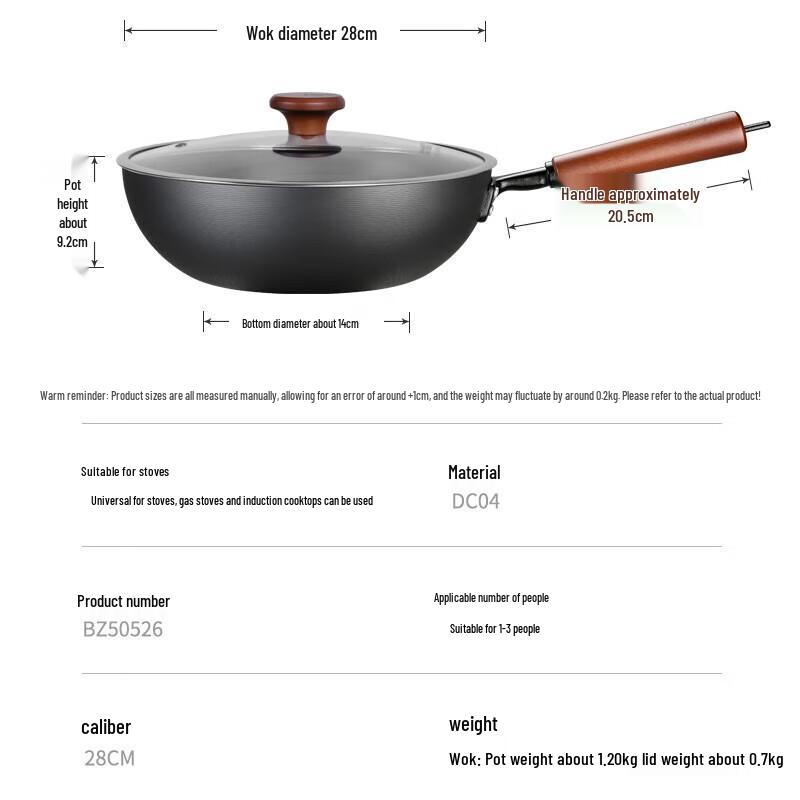 COOKER KING 2nd Gen Extreme Iron Wok 28cm
