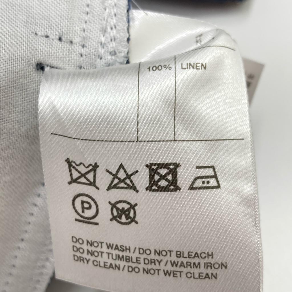 MADISON BLUE MB201-6025 Blue linen panel flare skirt skirt XS blueUsed