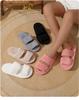 Double-Bar Curly Cotton Indoor Furry Slippers - Candy Color