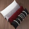 Jewelry Pillow Stand Velvet PU Leather Holder Organizer Bracelet Case Bangle Anklet Watch Display Photography Prop Wholesale