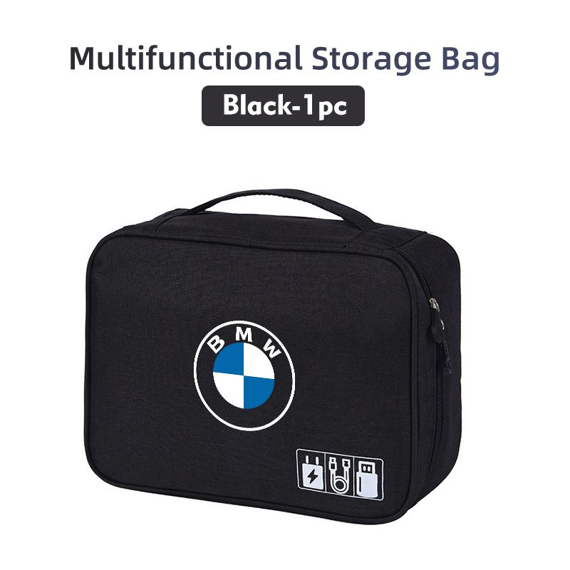 Car Storage Bag USB Data Cable Headset Charging Treasure Box For BMW G30 G20 M3 M5 E91 E92 E93 E36 E70 X3 X4 X5 X1 E39 F30