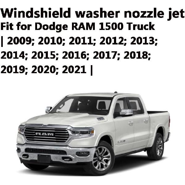 4805742AC Pasuje do dysz spryskiwaczy RAM Premium Pasuje do samochodów ciężarowych Dodge RAM 1500-5500 2009-2024 Dysza strumienia płynu do spryskiwaczy szyby | Łatwy w montażu