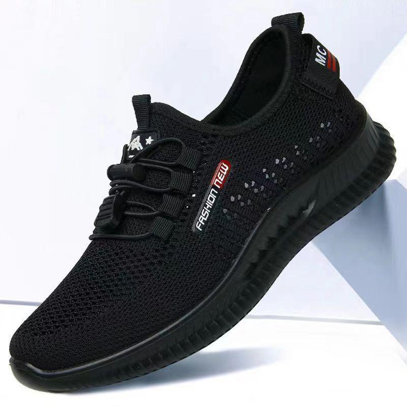 Men's shoes summer breathable old Beijing cloth shoes men's mesh shoes men's sports and leisure shoes soft sole non-slip mesh dad shoes