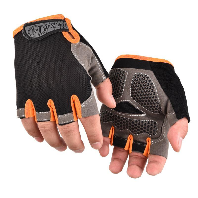Weightlifti Gym Gloves Fitness Training Fingerless Men Women Bodybuilding Exercise Sports Gloves Cycling Anti Slip Breathable