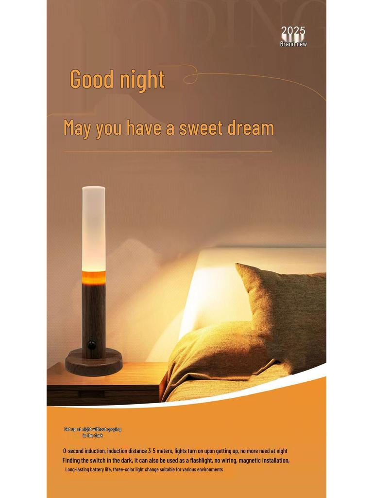 Rechargeable Dual-Use Motion Sensor Magnetic Wall & Night Lamp