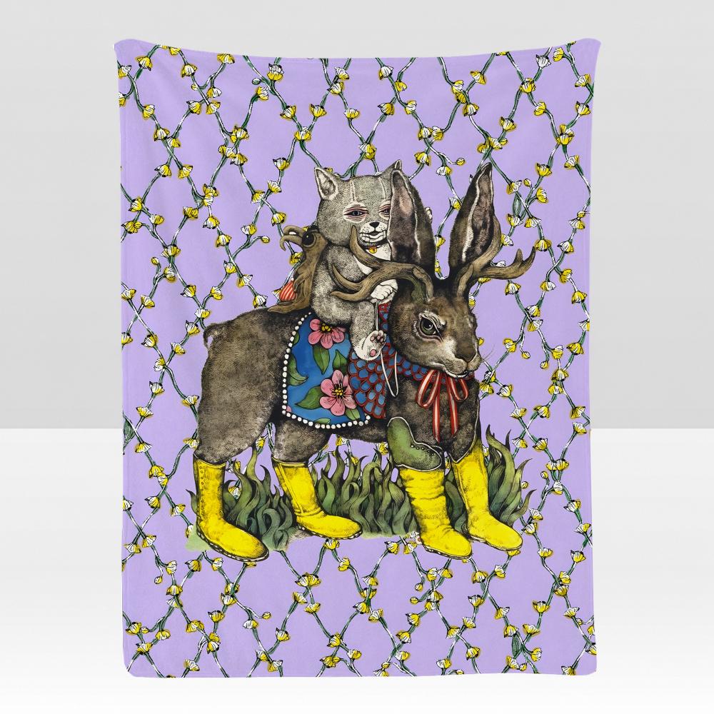 artist Y-Yuko H-Higuchi Throw Soft Flannel Blanket for Bed Bedroom Sofa Picnic Throw Skin-friendly Breathable Gift Cover