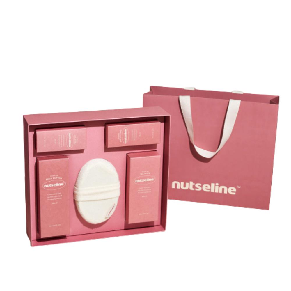 Nutserin Aroma Nut Special Body Care SET (Oil Wash 315ml+105ml / Body Lotion 200ml+30ml) + Bonus Body Sponge