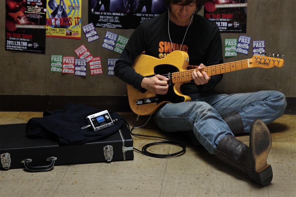 BOSS Digital Recorder with and Live Rec Multifunctional in a MICROBR/BR-80 MTR, eBand, modes. palm-sized body.