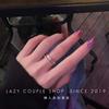 Light Luxury High-End Feeling Shows White Hands! Bouncing Ring Slightly Inlaid With Zirconium Super Flash Opening Adjustable Ring Woman