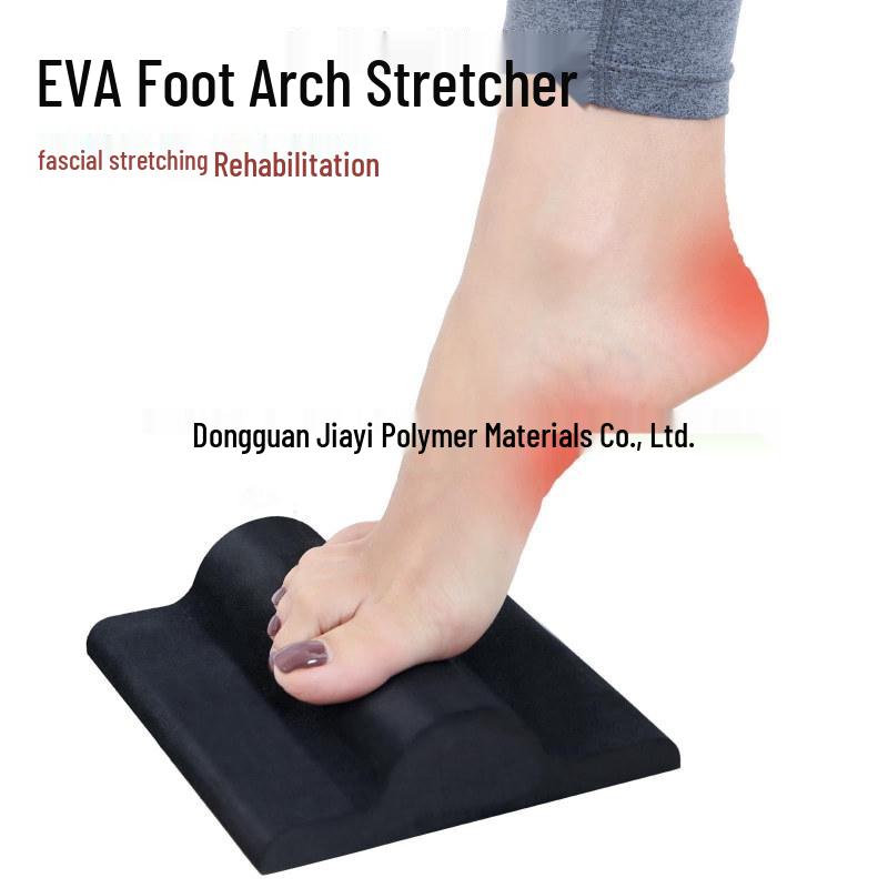 Реабилитационная доска-растяжка для подошвенного фасциита из ЭВА: Гибкость пальцев ног, Коррекция плоскостопия, Массажная опорная стелька. Black 15*16cm