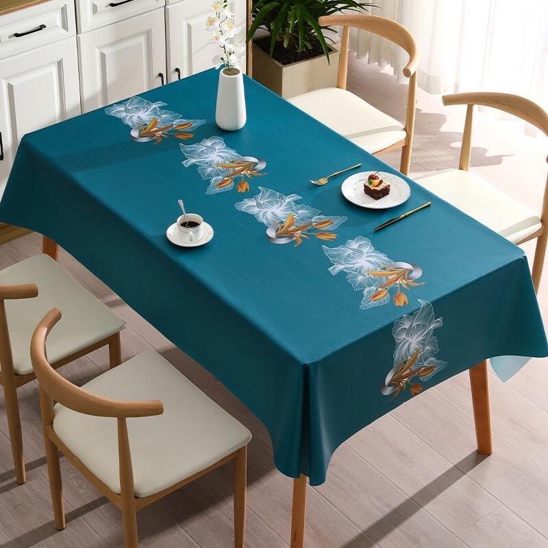 Changbaosen Waterproof Oil-Proof PVC Tablecloth with Floral Design
