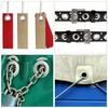 Oogjes Tool Kit 100 Sets Oogjes 6mm Binnendiameter Zilver voor Kleding Schoenen Tas Leerambachten Kledingaccessoires.