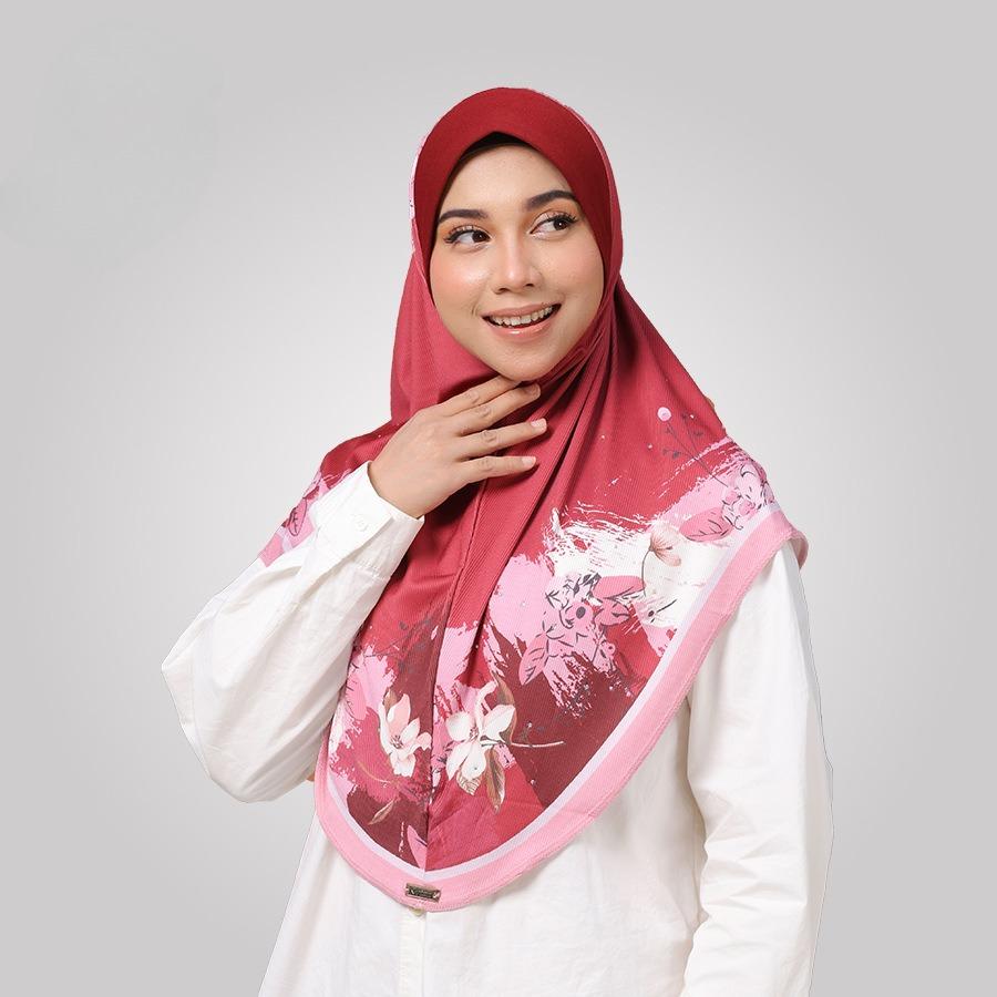 Women's Hijab Chiffon Printed Islamic Cap Instant Breathable Muslim Head Wraps