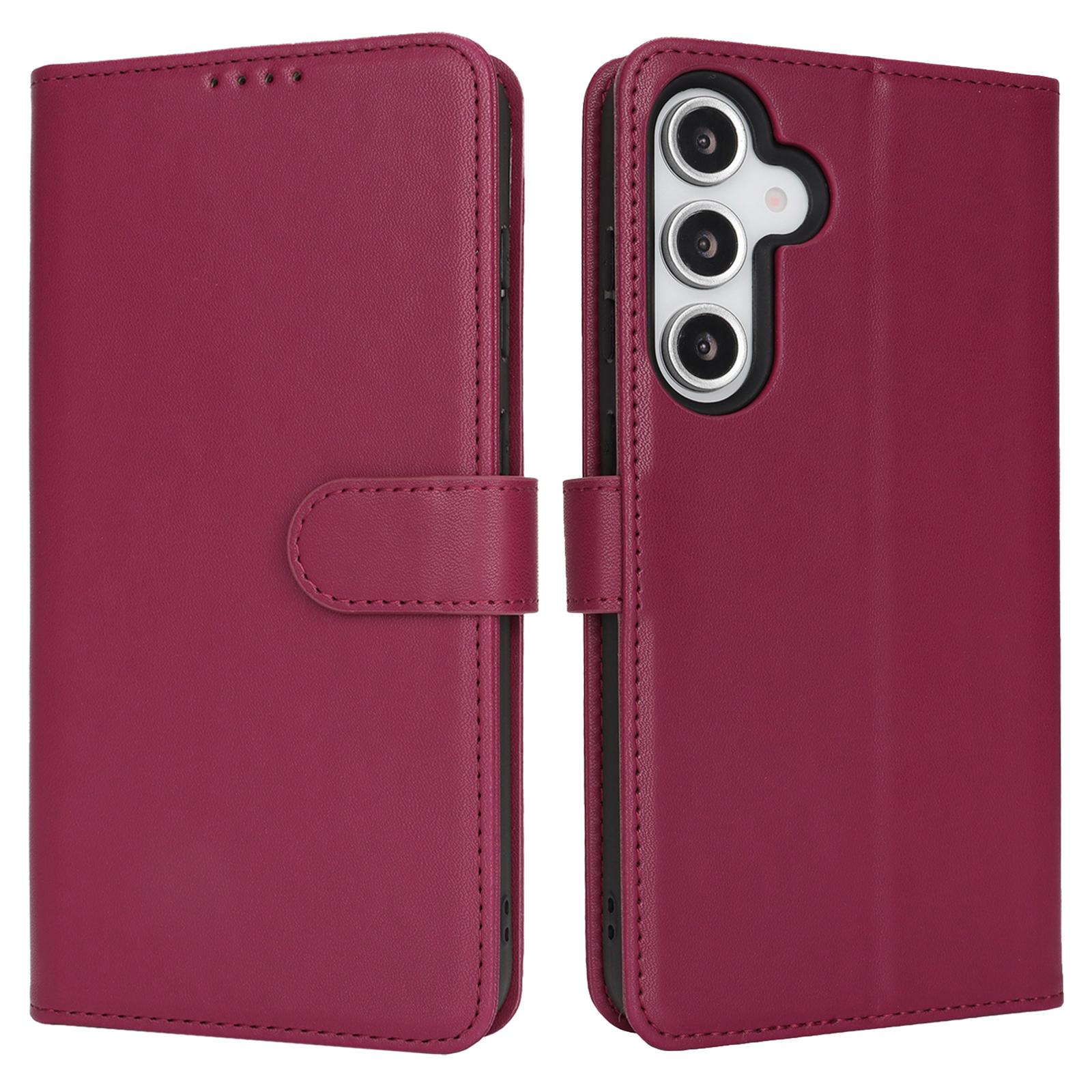 

Для Samsung Galaxy A55 5G Чохол-підставка Протиударний Шкіряний Гаманець Чохол для Телефону Red