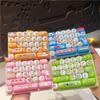 Cute 26 Grids Stress Relief Simulation Keyboard Keychain Animal Diary Desktop Decoration Student Bag Ornament Toy Creative Gift