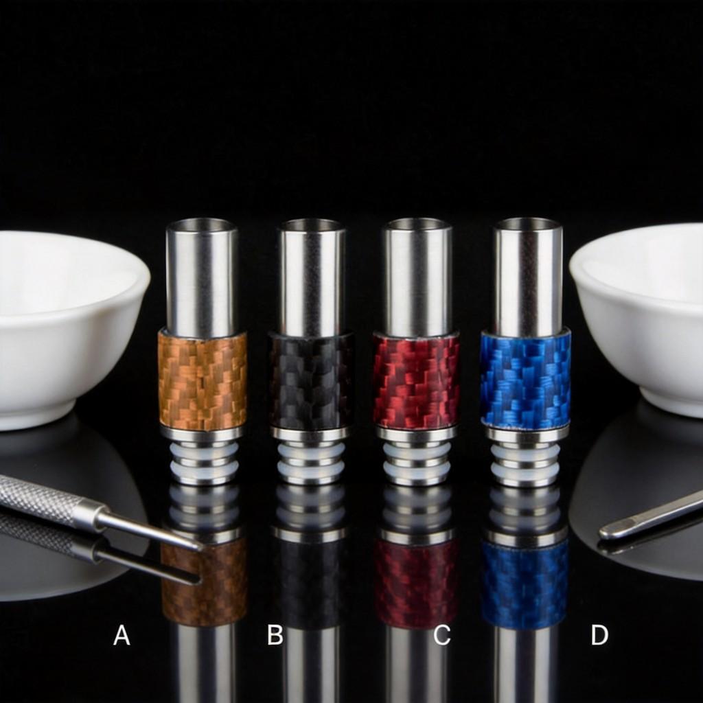 Driptip 510 Vaporizer Connection Stainless Steel Carbide Tip For Ecigarette Devices