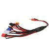 4.0mm Banana Connector 8 in 1 MultiFunction Charger Adapter for RC Chargers RC Batteries(Black and Red)