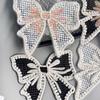 Stylish And Exquisite Organza Sequined Cotton Thread Bow Patch Clothing T-Shirt Top Sweater Decorative Cloth Sticker Accessories