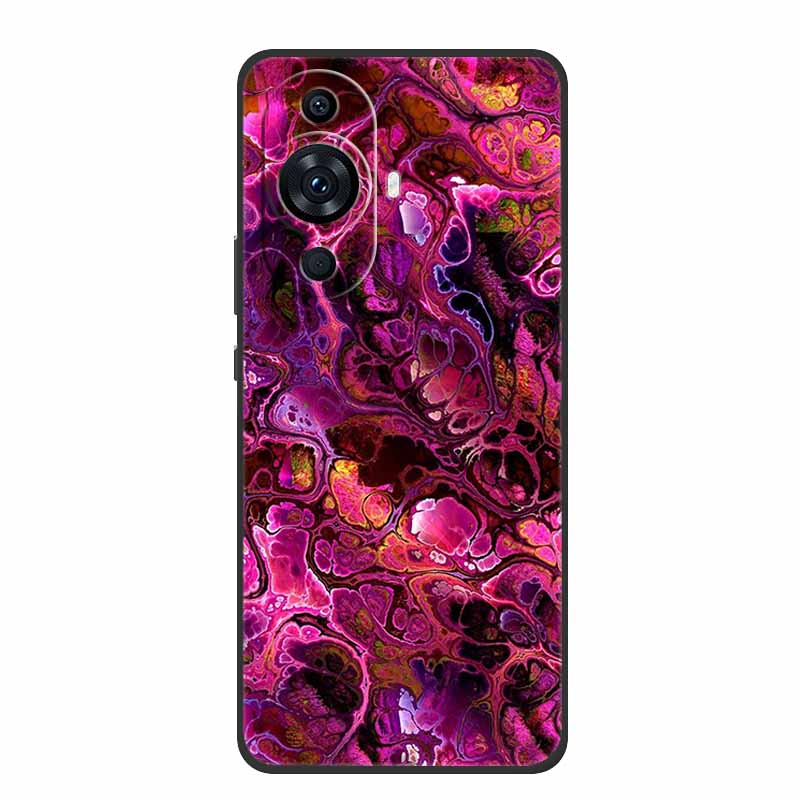 Funda For Huawei Nova 12s Case Cute Cartoon Cat Black Silicone Soft Back Cover Case For Huawei Nova 12s Case Nova12s 12 S Coque