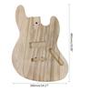 Nedokončený korpus kytary, leštěné dřevo, pro kytary stylu JB, příslušenství