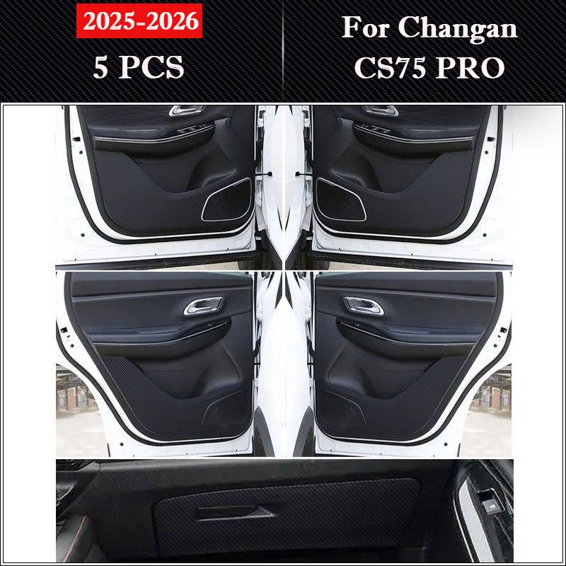 For Changan CS75 2013-2026 Car Door Anti Kick Pad Glove Box Protection Stickers Anti dirty Scratch Resistant Film Interior Decor