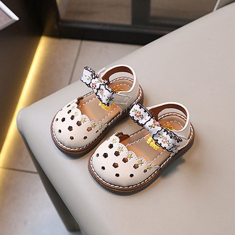 Fashionable Walkers Versatile Comfort Simple Sandals Bow Sweet Temperament Popular Baby Girl Shoes Soft Sole Comfort Baby Shoes