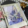20 Pcs Hollow Carving Butterfly Stickers Decorations 3D Dazzling Mirror Metallic Butterflies Decals for Scrapbooks Junk Journal Supplies