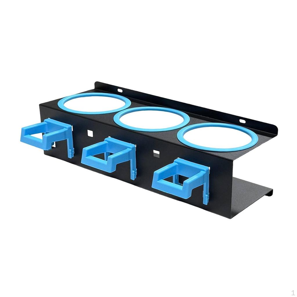 Spray Bottle Holder Car Wash Tool Organizer Bracket Cleaning Supply Hanger with Hooks for Garage