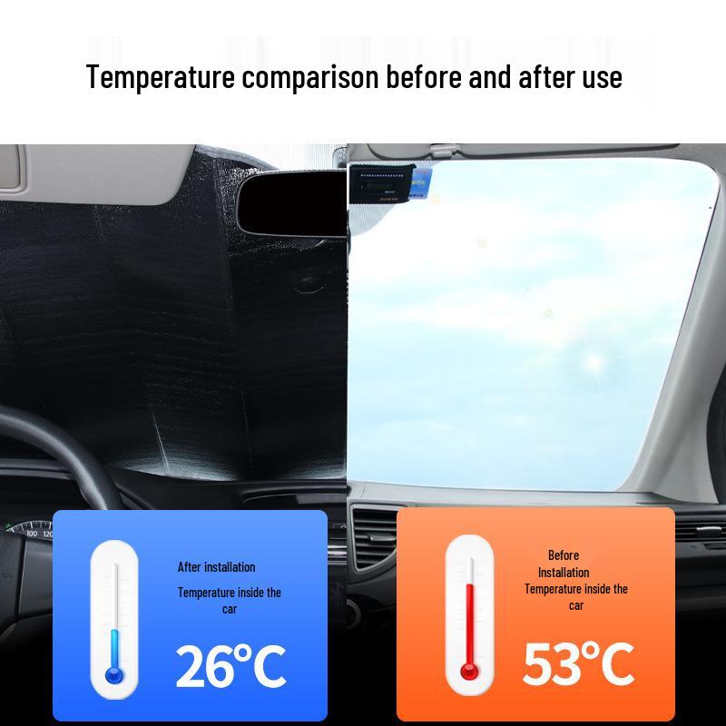 Car Windshield Sunshade with Heat Insulation Laser Protection
