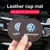 Für VW 2 Stück Auto Anti-Rutsch-Getränkehalter-Pad Auto Gummi-Matte Zubehör für VW Volkswagen Golf Polo Passat Tiguan Touran Jetta Auto-S