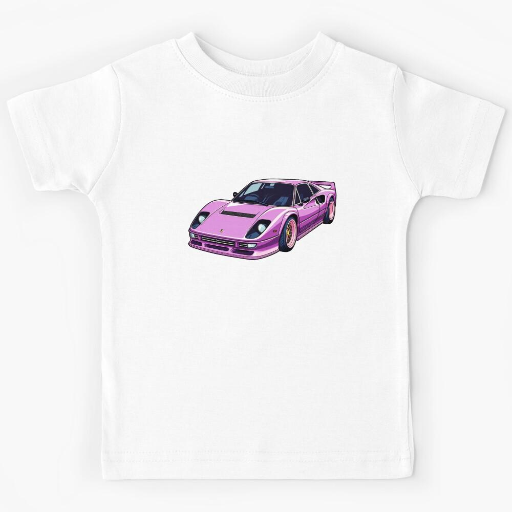 Purple Ferrari-style car Kids T-Shirt 170