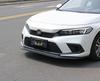 Honda Civic 2022 11th Gen: Upgraded Front Splitter, Rear Wing, Frameless Front Lip, Body Kit, & Rear Lip.