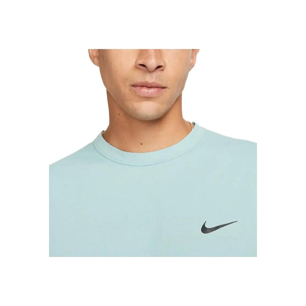 Nike Dri-FIT UV Hyverse Solid Logo Loose Comfortable Sports Short Sleeve Drop Shoulder T-Shirt Men T-Shirt Mineral DV9840-309