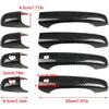 Sportuli Carbon Fiber Mirror Covers +Door Handle Covers Replacement For 2011- Jeep Grand Cherokee And Dodge Durango