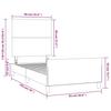 Bed Frame with Headboard Black 90 x 190 cm Faux Leather