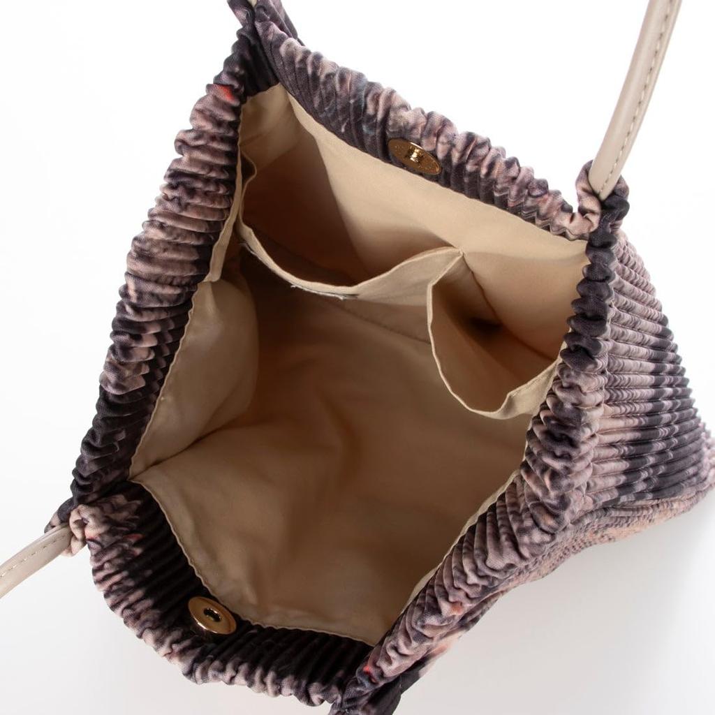 Inkjet Pleated Tote Bag BE [Cache Cache] 10-00-01680 Women's
