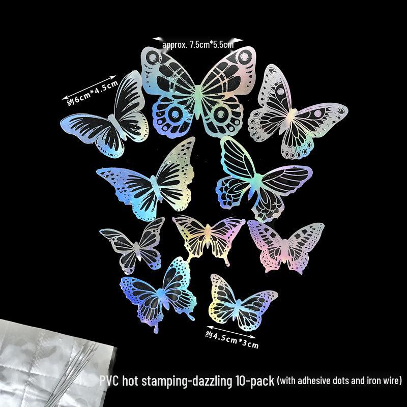 Toppere de tort fluturi roz cu margini aurii - Perfecte pentru sărbătorile de ziua de naștere ale prințeselor