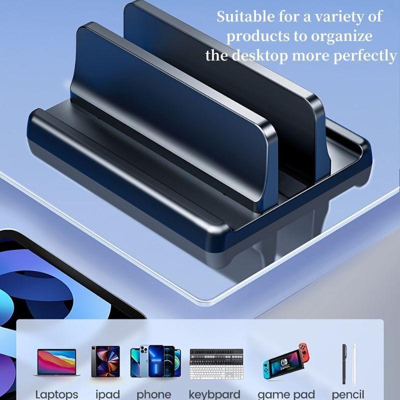 Nastavitelný vertikální stojan na notebook Přenosný držák na notebook Stolní úložný prostor Notebooky Tablet Univerzální držák