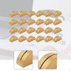 24Pcs Place Card Holders for Table Business Wooden Decors Display Semicircular Design