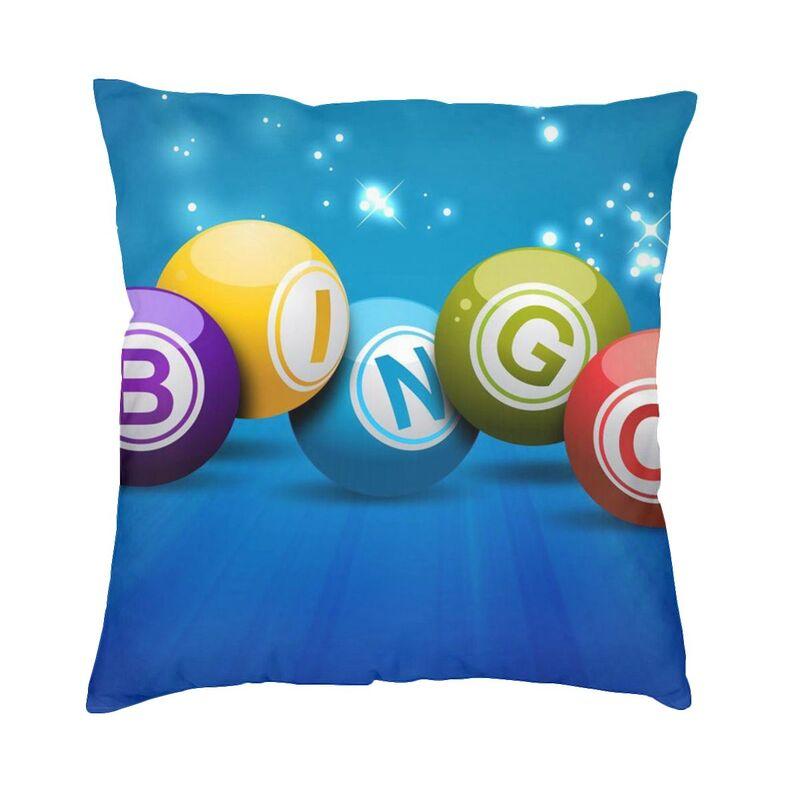 

Nordic Style Bingo Queen Bingo Player Paper Game Cushion Covers xcm Velvet Pillow Case Car Square Pillowcase Home Decorative 30cmx30cm