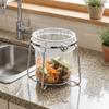 Wide Opening Trash Bag Holder Stainless Steel Sink Garbage Organizer Trash Bag Support  Countertop