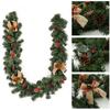 180cm Rochester Spruce Christmas Garland With Berries And Pine Cones, PVC Festive Decoration For Home And Holiday