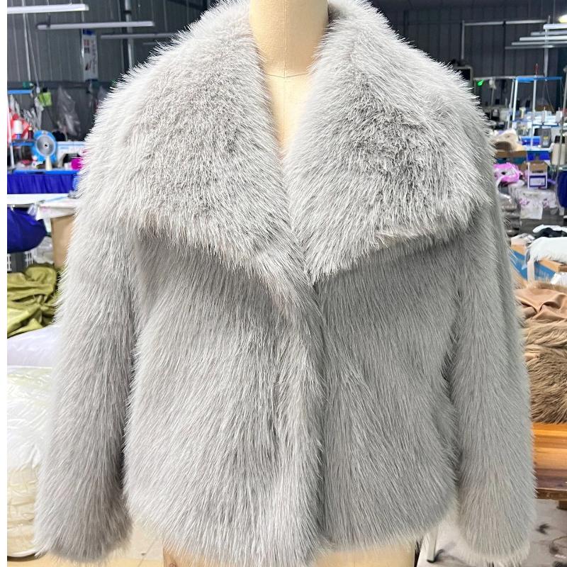 Faux Fur Coat Short Fashion Fox Fur Fluffy Plush Women's Clothing