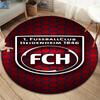 1. FC Heidenheim Round Area Rug,Carpet Rug for Living Room Bedroom Sofa Playroom Decor,Non-slip Floor Mat