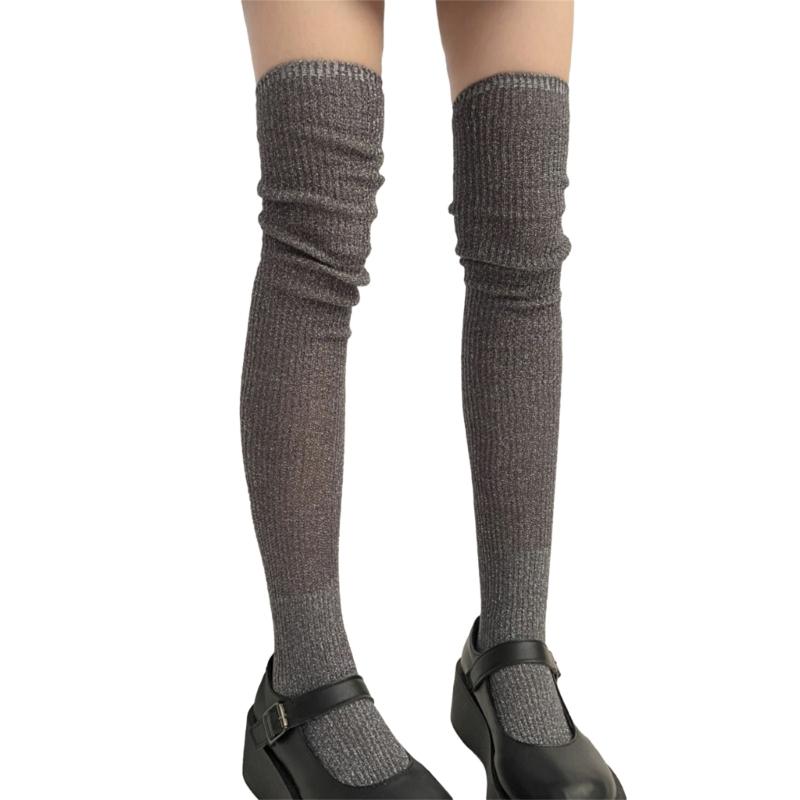 1 Pair Dress Socks Cotton Socks Princess Style Thigh High Lolitas Socks Frilly Ruffle Socks, Women Girl Over Knee Socks